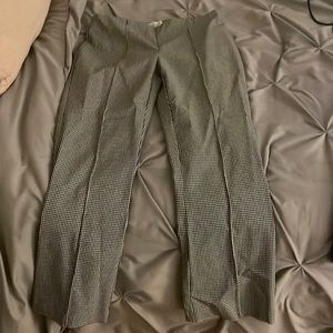 black and white pants